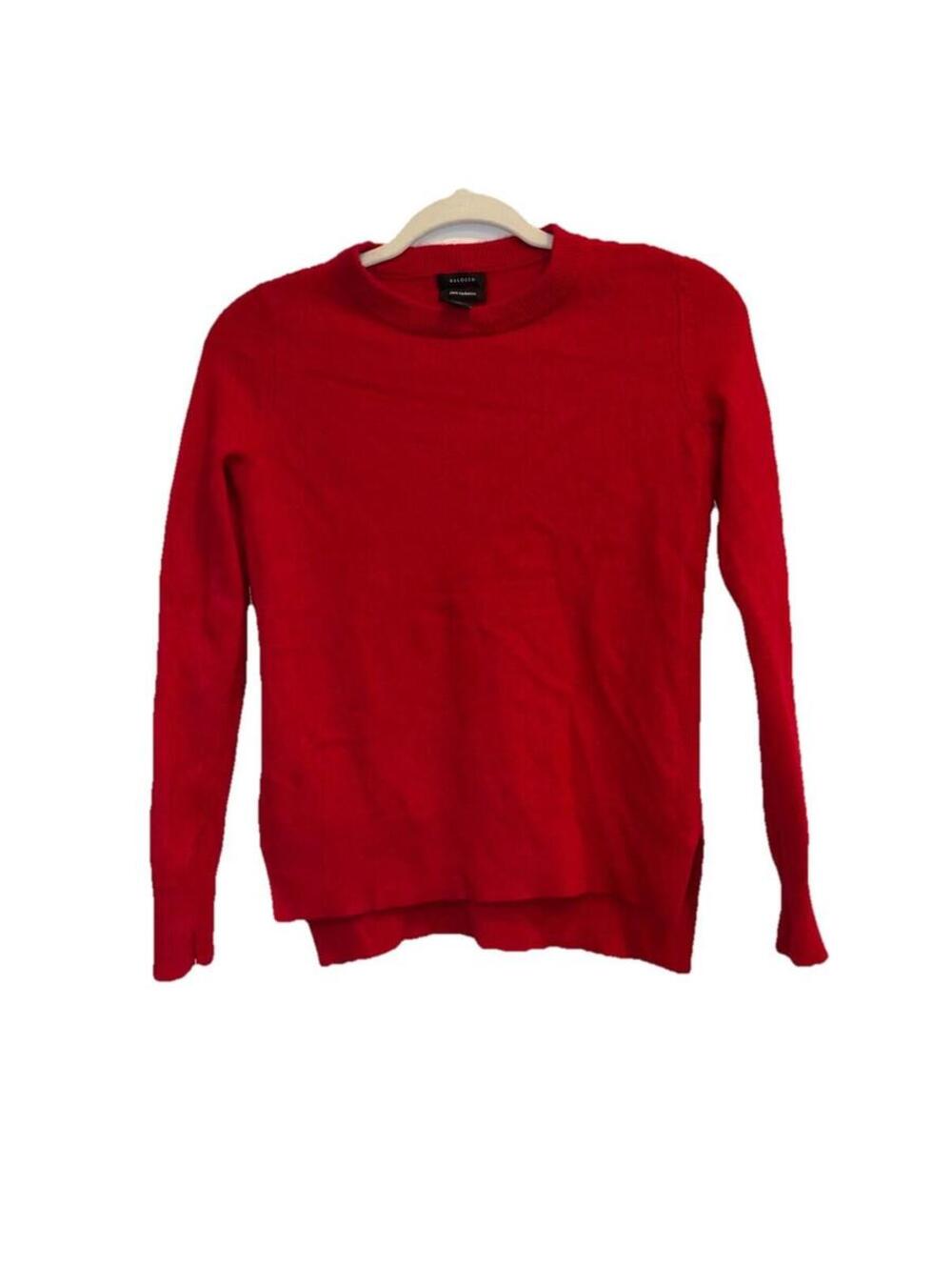 Halogen Women's 100% Cashmere Crewneck Sweater Size XS Red Pullover X-Small